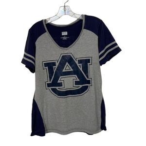 Box Seat Clothing Blue Gray Auburn Tigers Jersey Shirt Womens Large Football